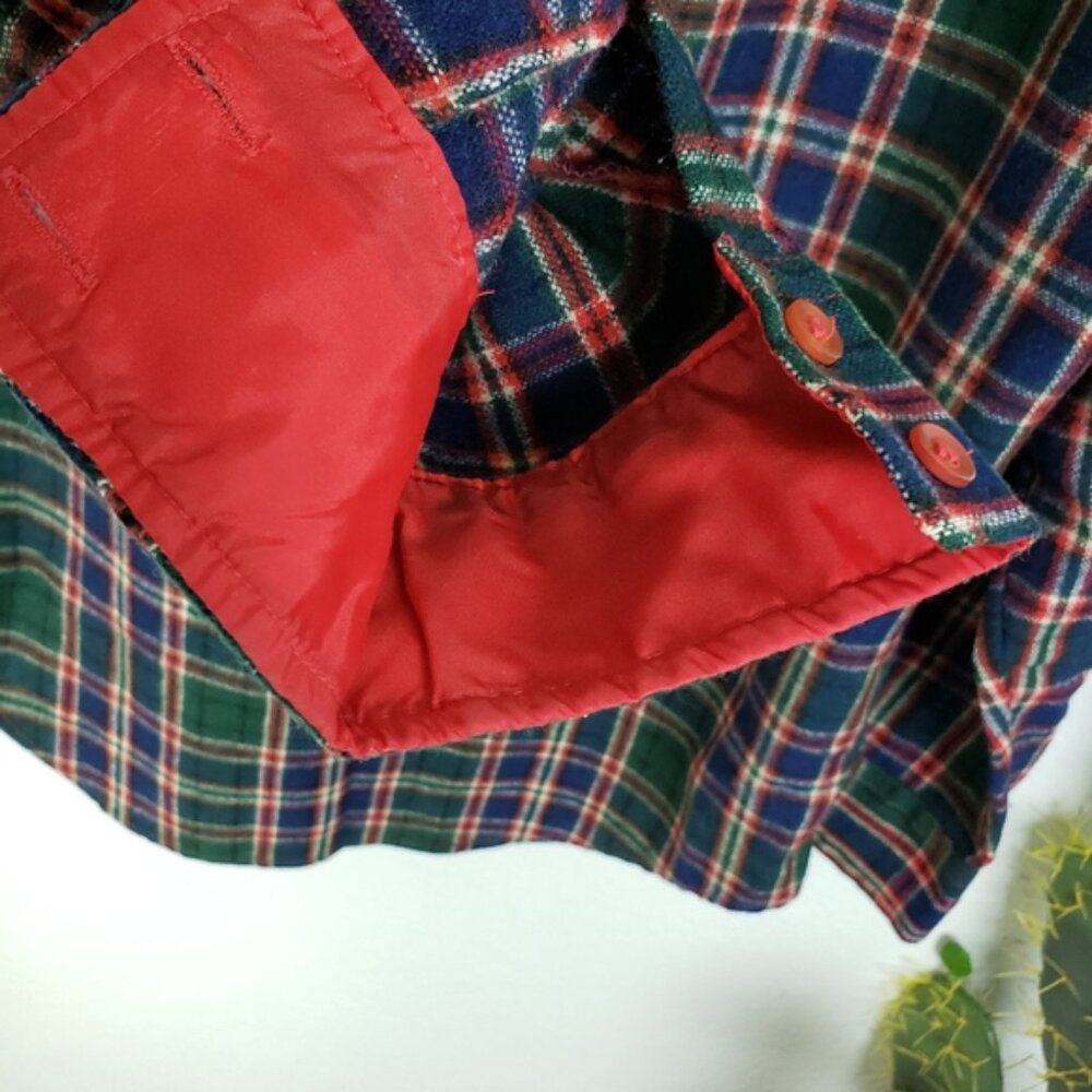 Vintage BRIGGS Sierra Madre Wool Blend Plaid Shirt Shacket Korea size M - Picture 8 of 14